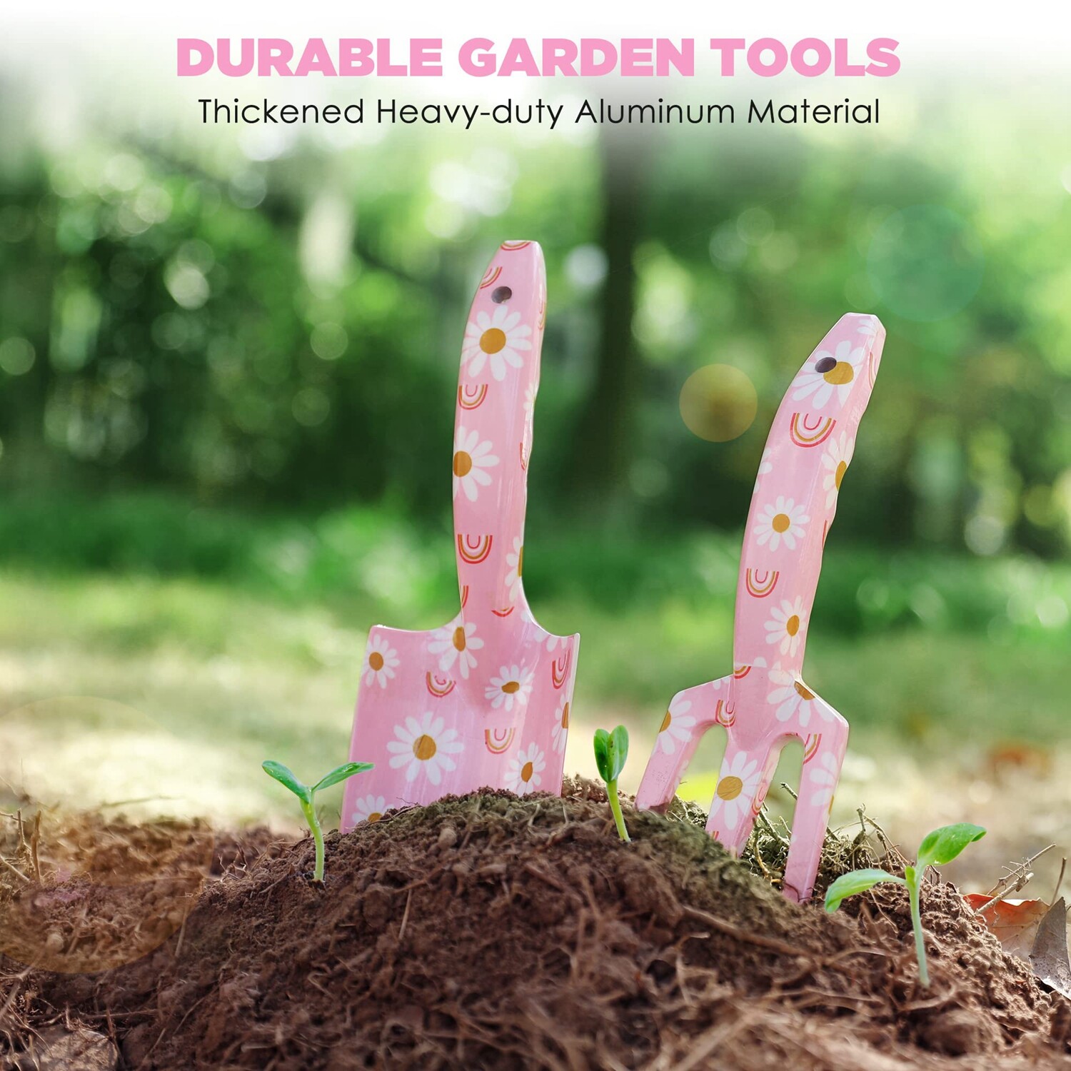 WORKPRO Hand Garden Tool Set 4PIECE Hand Rake Trowel Pruning Shear Garden Gloves