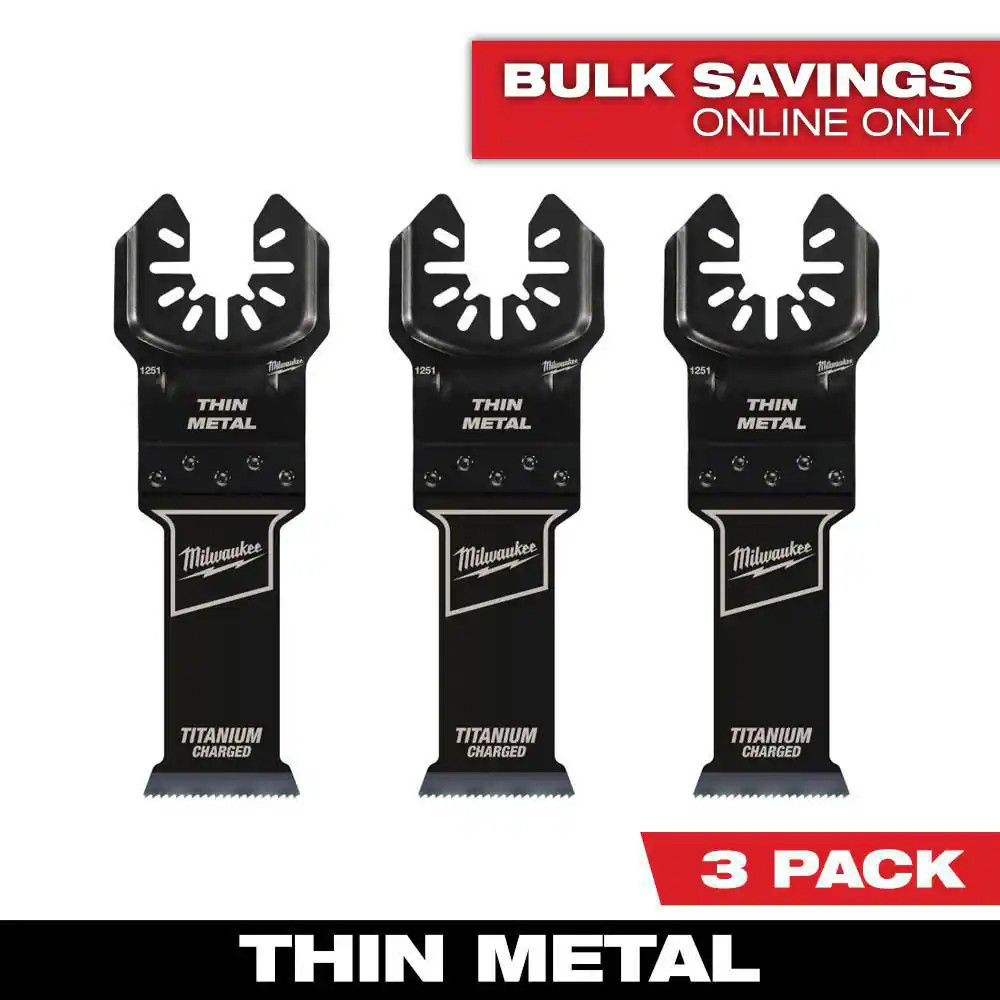 1-1/8 In. Titanium Bi-Metal Universal Fit Wood and Metal Cutting Multi-Tool Osci