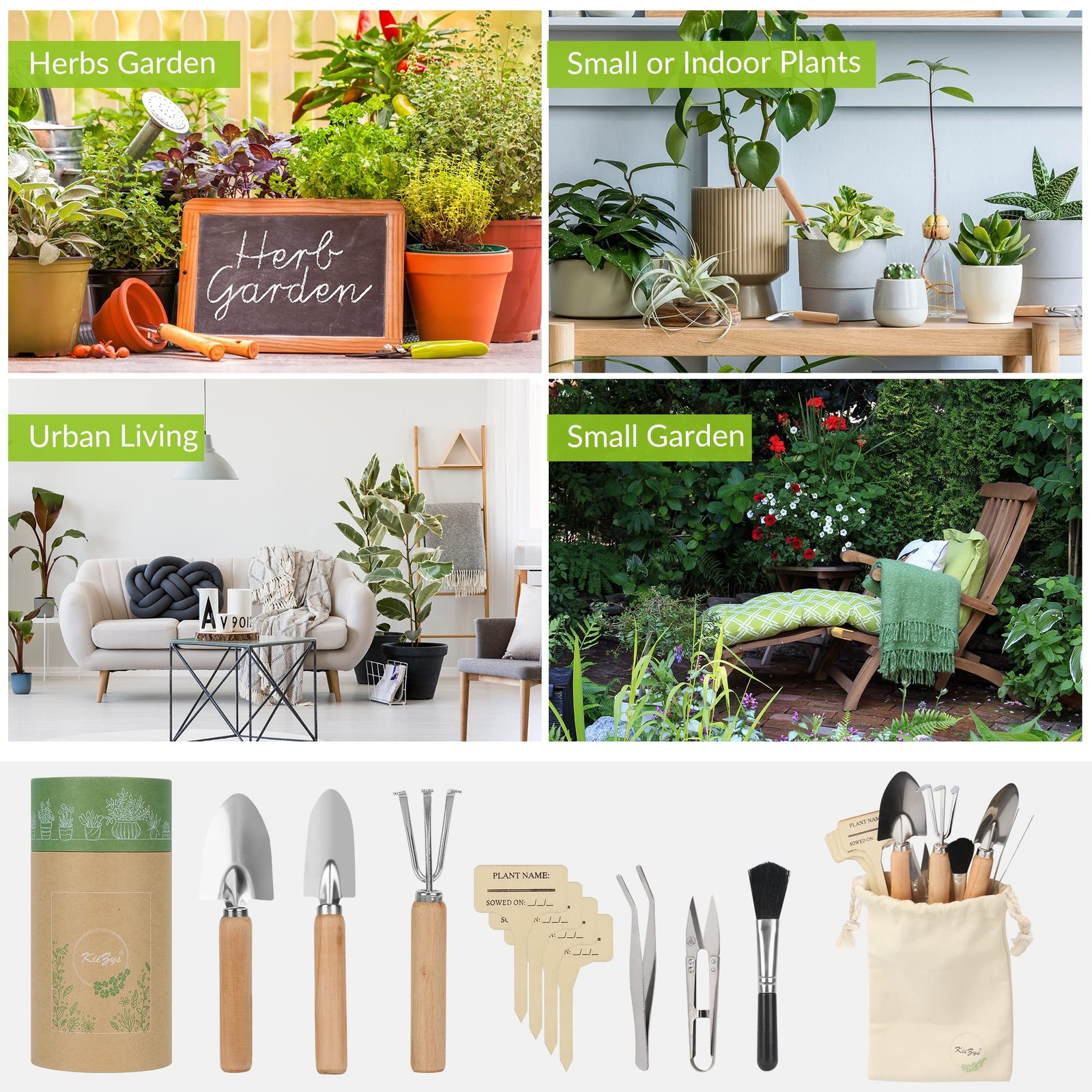 12 PCS Small Indoor Garden Tool Set Mini Hand House Plant Tool Planting Women