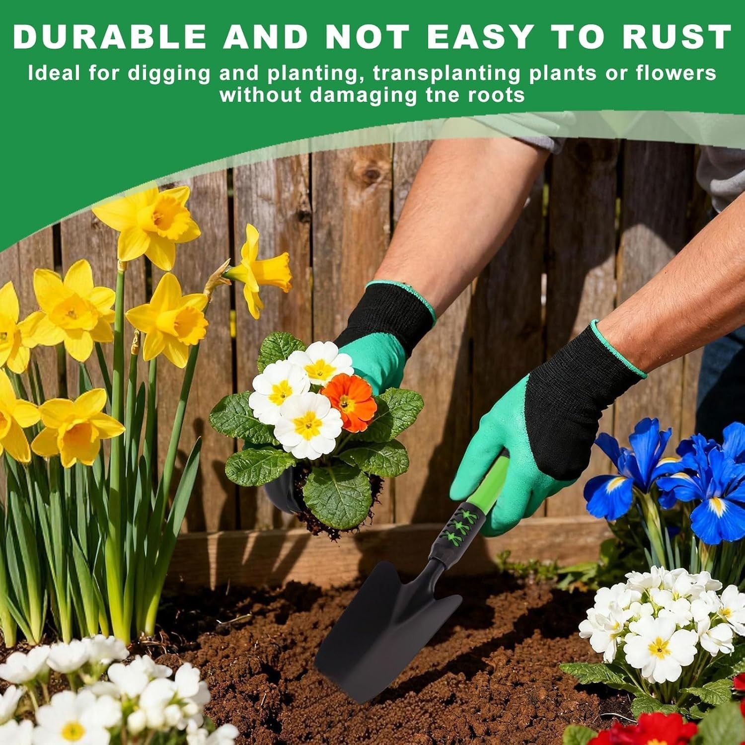 Lightweight Stainless Steel Garden Tools Set – Perfect for Planting & Weeding
