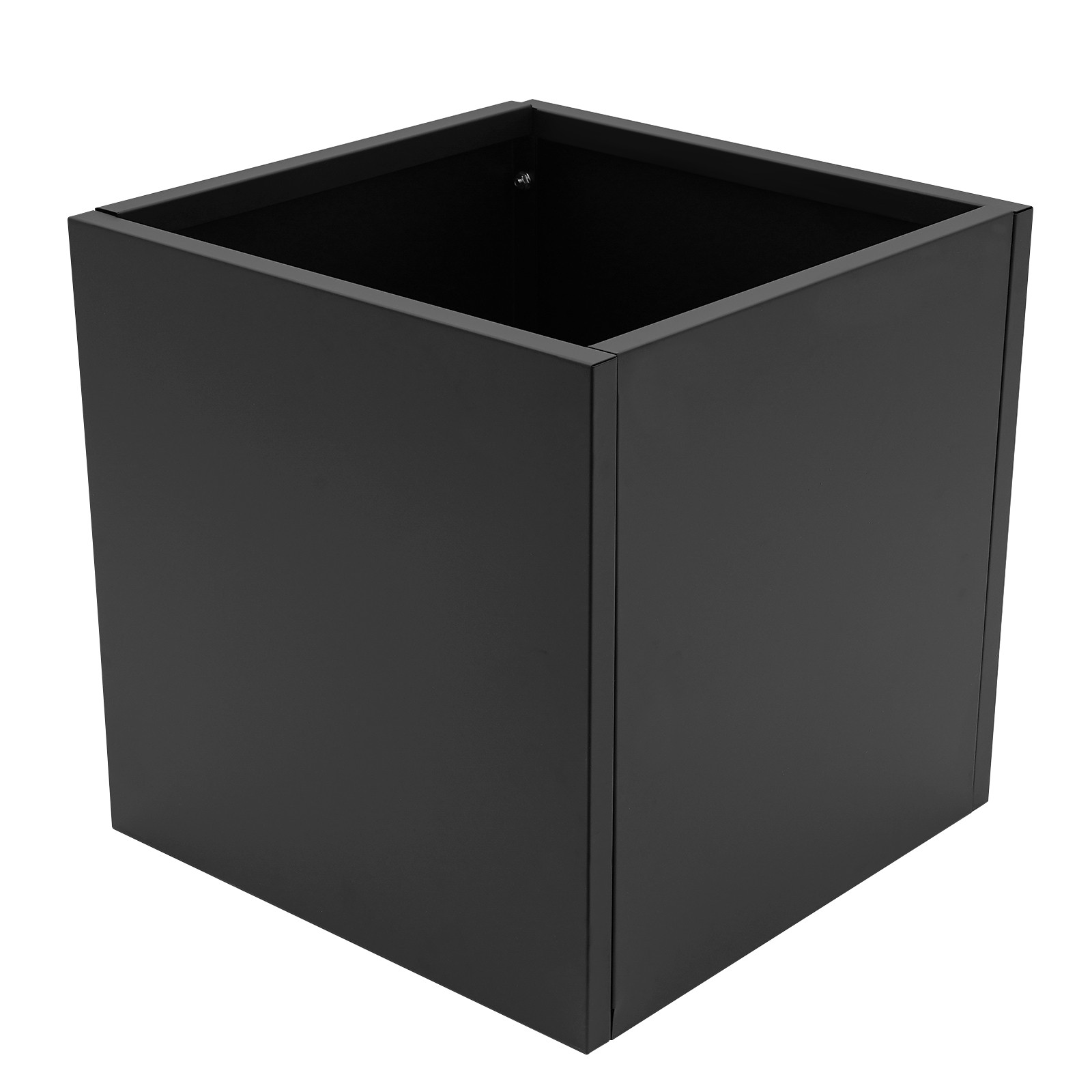 Stylish Steel Planter Box 24×24×24 Inch – Durable Black Garden Bed