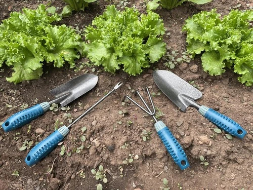 4 Piece Garden Tool Set Heavy Duty, Gardening Hand Tools Work No-Slip Grip Tr…