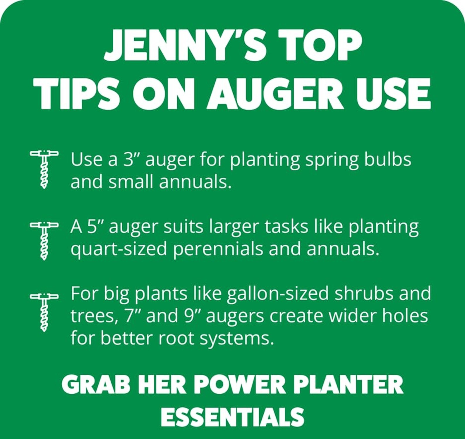 Power Planter 307PNK 3 x 7 in. Bulb Planting Auger & Bedding Plant Tool Pink