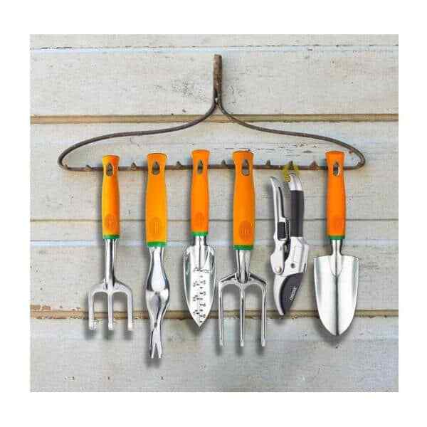 12 Pieces Garden Tool Set 6 In. Aluminum Hand Tool Kit Handle Trowel Heavy Duty