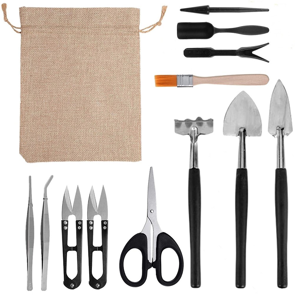 12 Pcs Succulent Tools Mini Transplanting Garden Tool Set Succulent Care kit Pla
