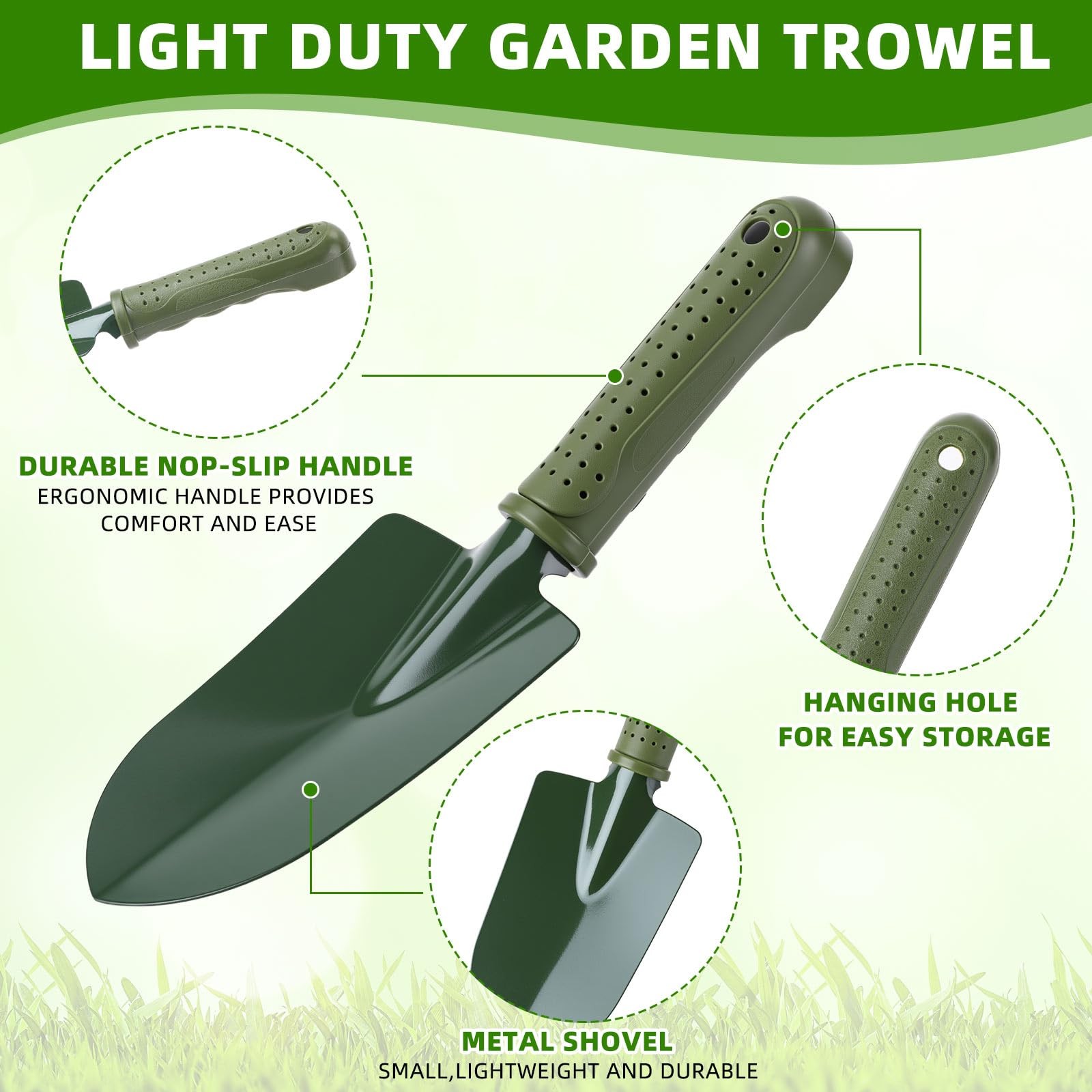 36 Pcs Garden Shovel Trowel Gardening Hand Tools Small Hand Shovels for Diggi…