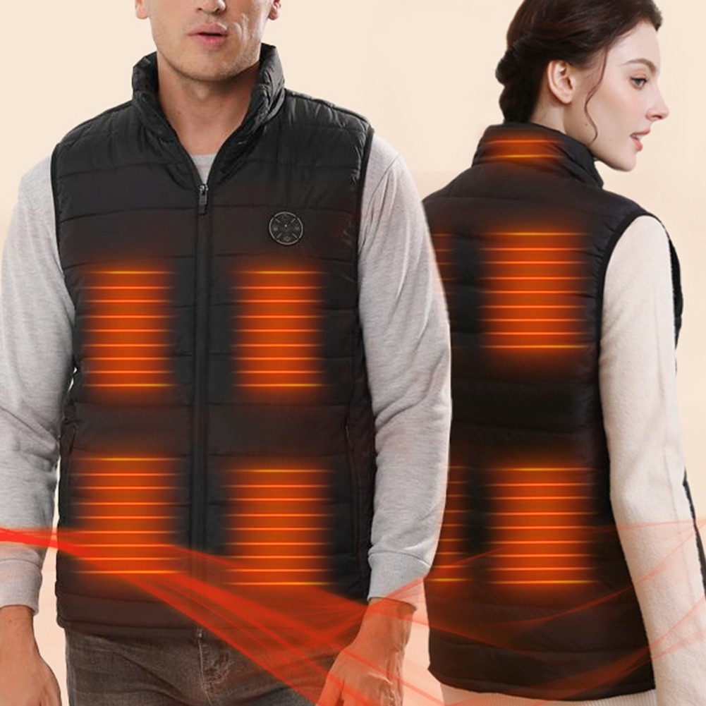 Heated Vest for Men Women Lightweight with Nine Carbon Fiber Heat Pads