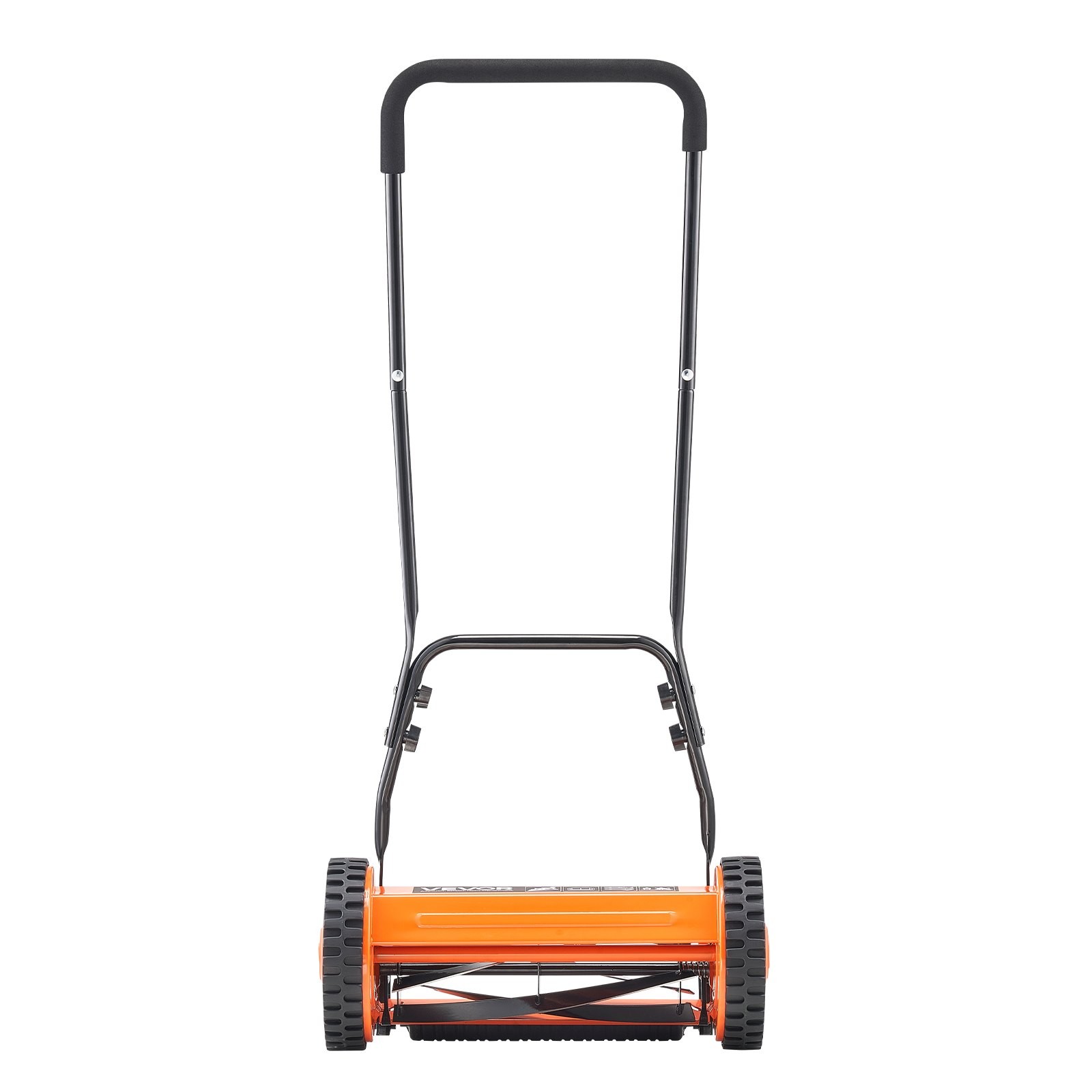 Push Reel Lawn Mower 14 inch,5 Blades Manual Push Mower No Motor,0.6-1.75 in Adj