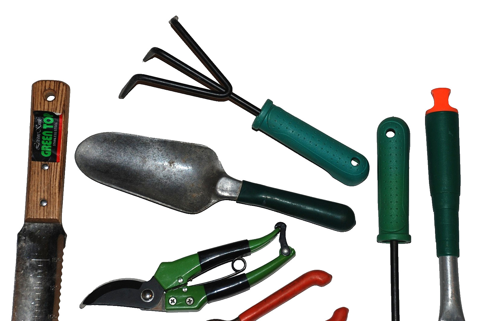 Gardening Tools Pruners Corona 80 True Tempered Green Top Weeding Knife Lot of 8