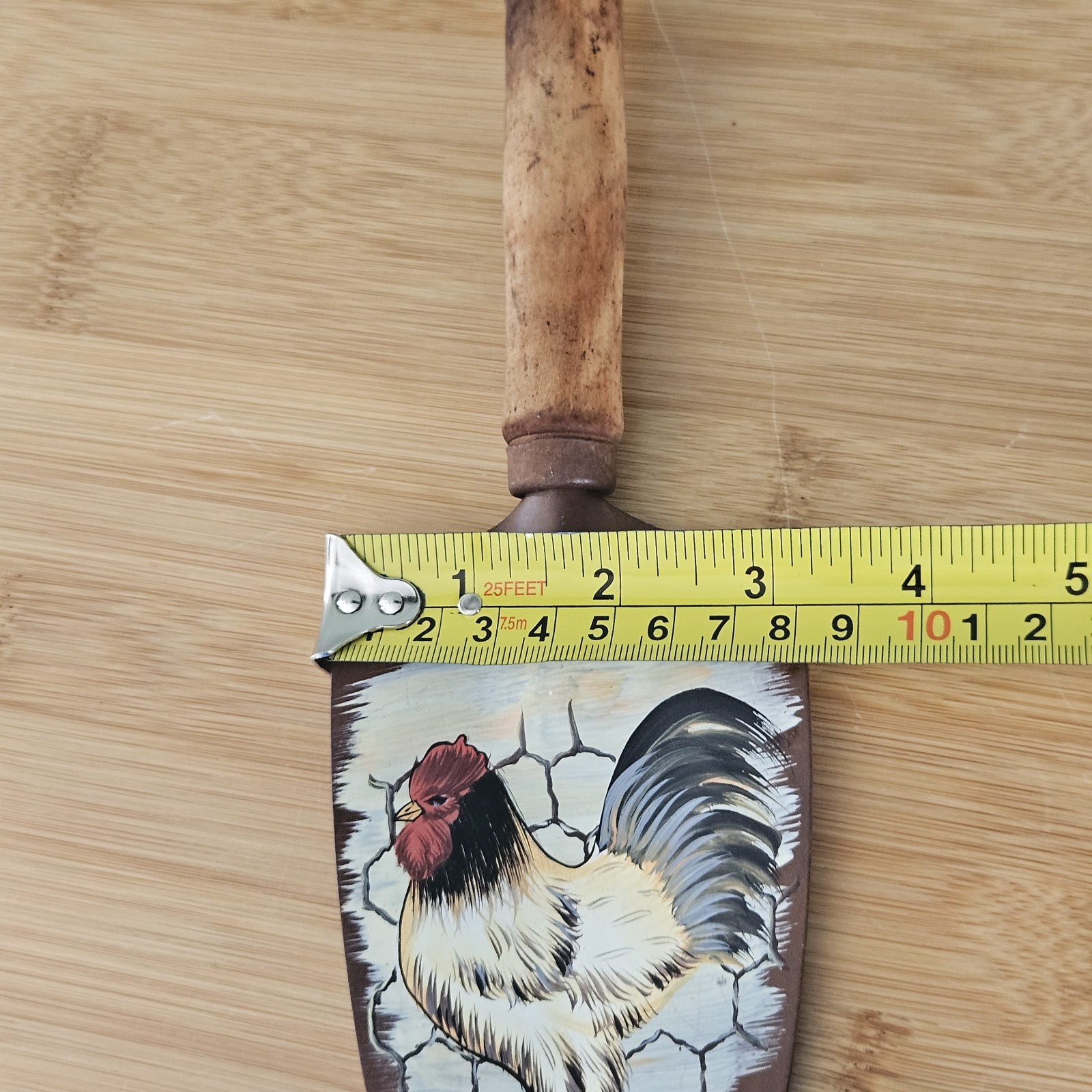 Hand-painted Rooster Garden Trowel