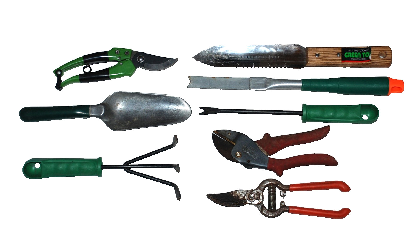 Gardening Tools Pruners Corona 80 True Tempered Green Top Weeding Knife Lot of 8