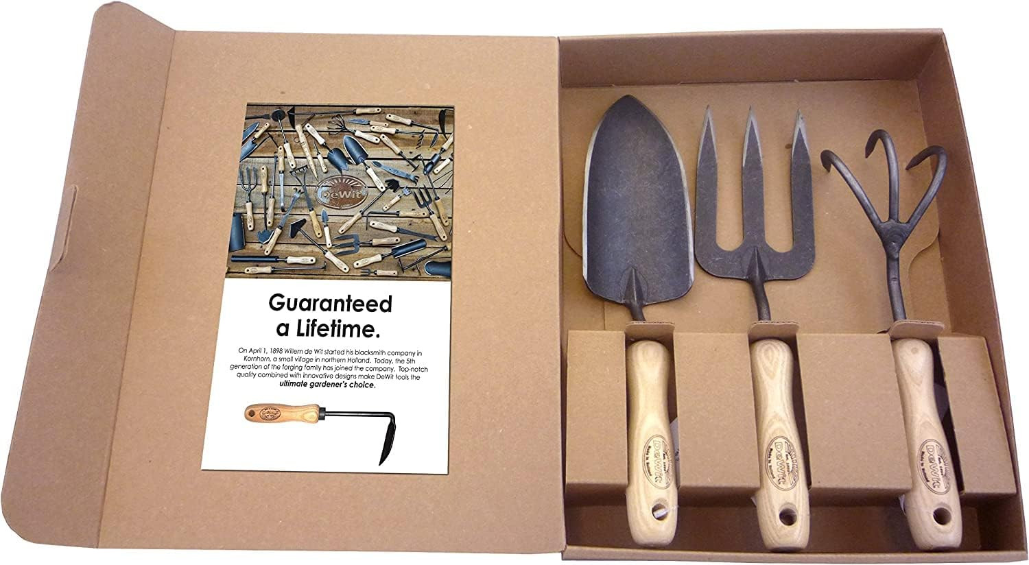 3-Piece Tool Gift Set with 3-Tine Cultivator, Forged Trowel and Forged Hand Fork