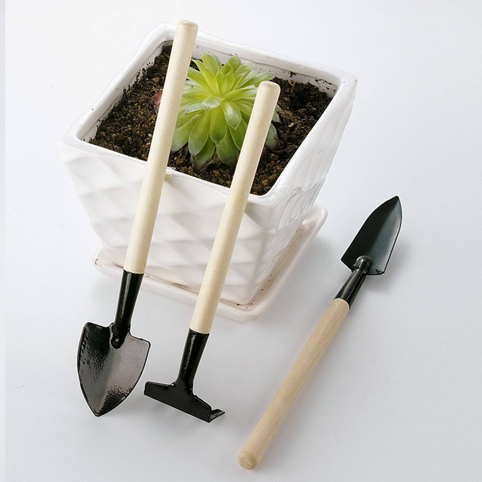 10PCS Mini Garden Tool Set Foldable Scissors Rake Shovel Tweezers For Bonsai
