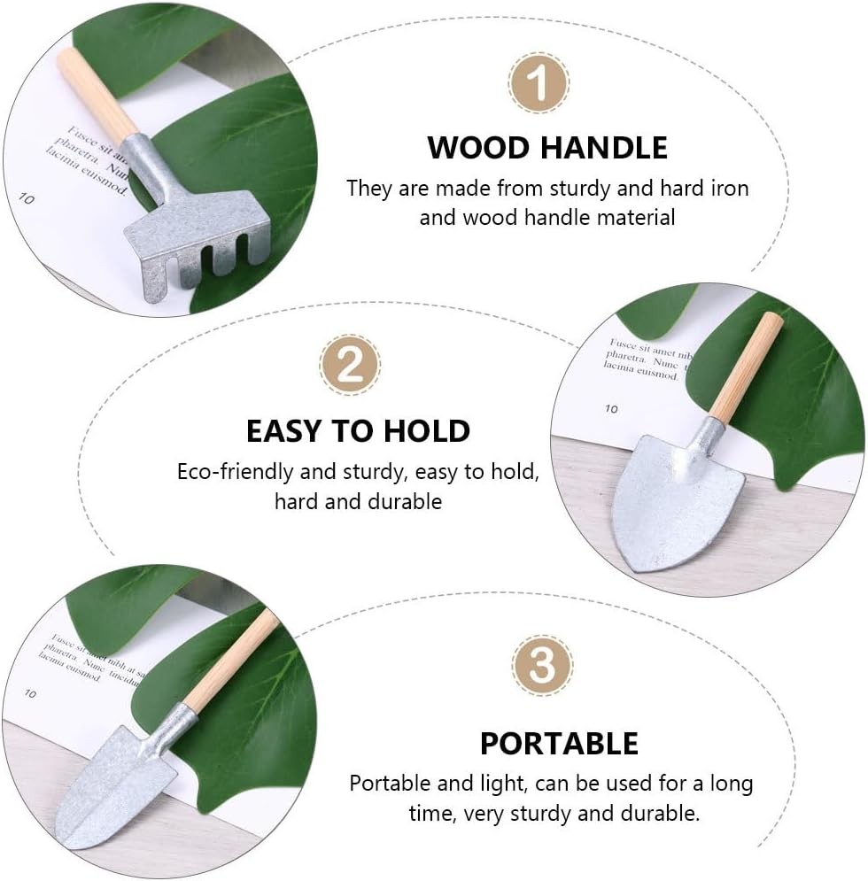 Mini Garden Shovels Set 10 Pcs Small Gardening Tools Multi-Function Trowels