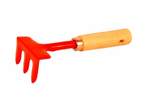 G & F 10012 JustForKids Kids Garden Tools Set with Tote hand rake shovel trowel