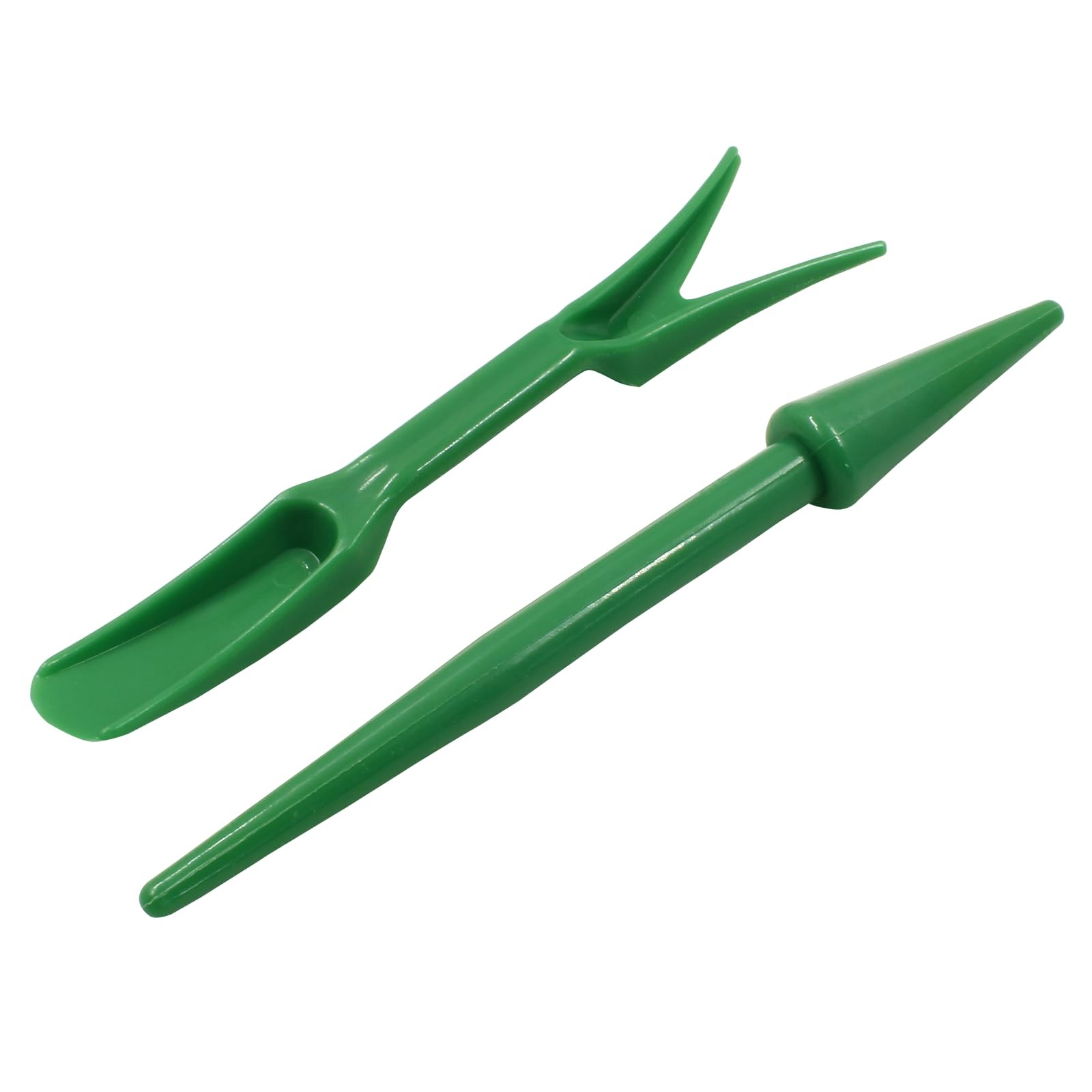 Bivethoi Garden Hand Tools Transplanting Shovel Scoops Kits for Plant Green