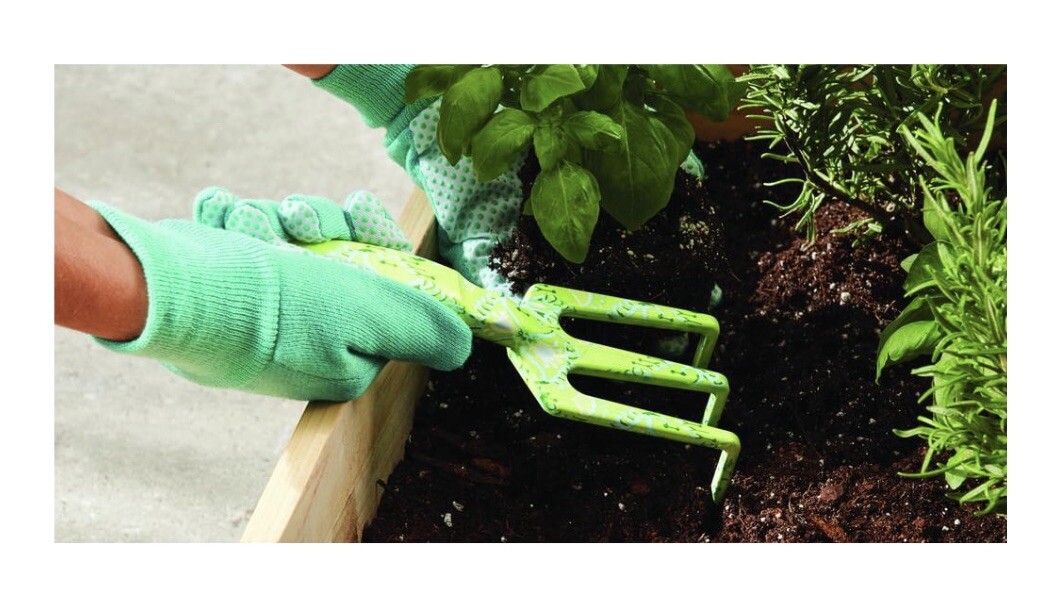 Expert Gardener 3-Piece Ikat Green Hand Tool Set Trowel, Pruner & Cultivator NEW
