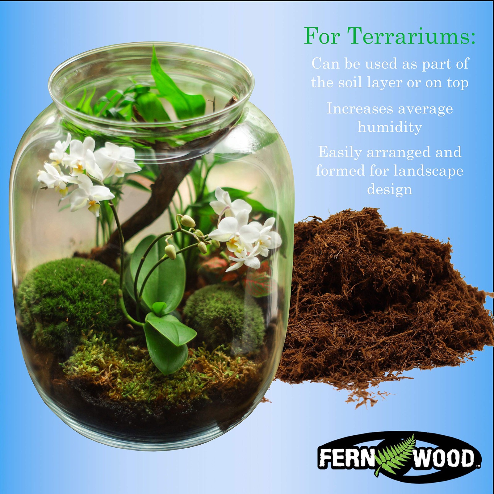 Fernwood Orchid Growing Medium And Reptile Substrate- Natural Organic Long For