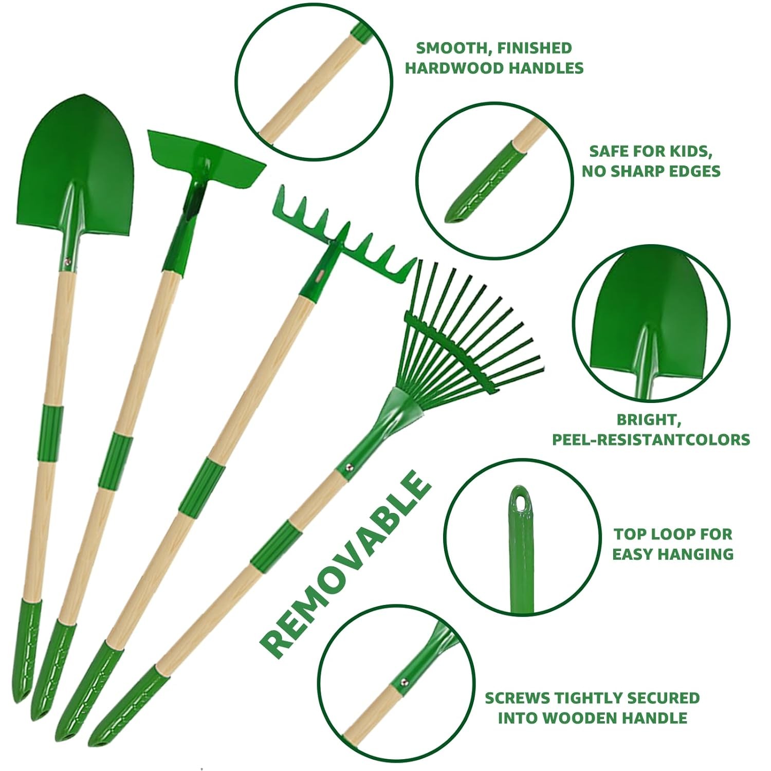 Kids Gardening Tools Set 10Pcs Gardening Kit for Kids Toy Gardening Equipment