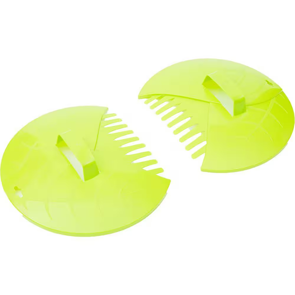 3 In. L Garden Leaf Spoon, Lawn and Garden Cleanup Hand Rake, Green Handle