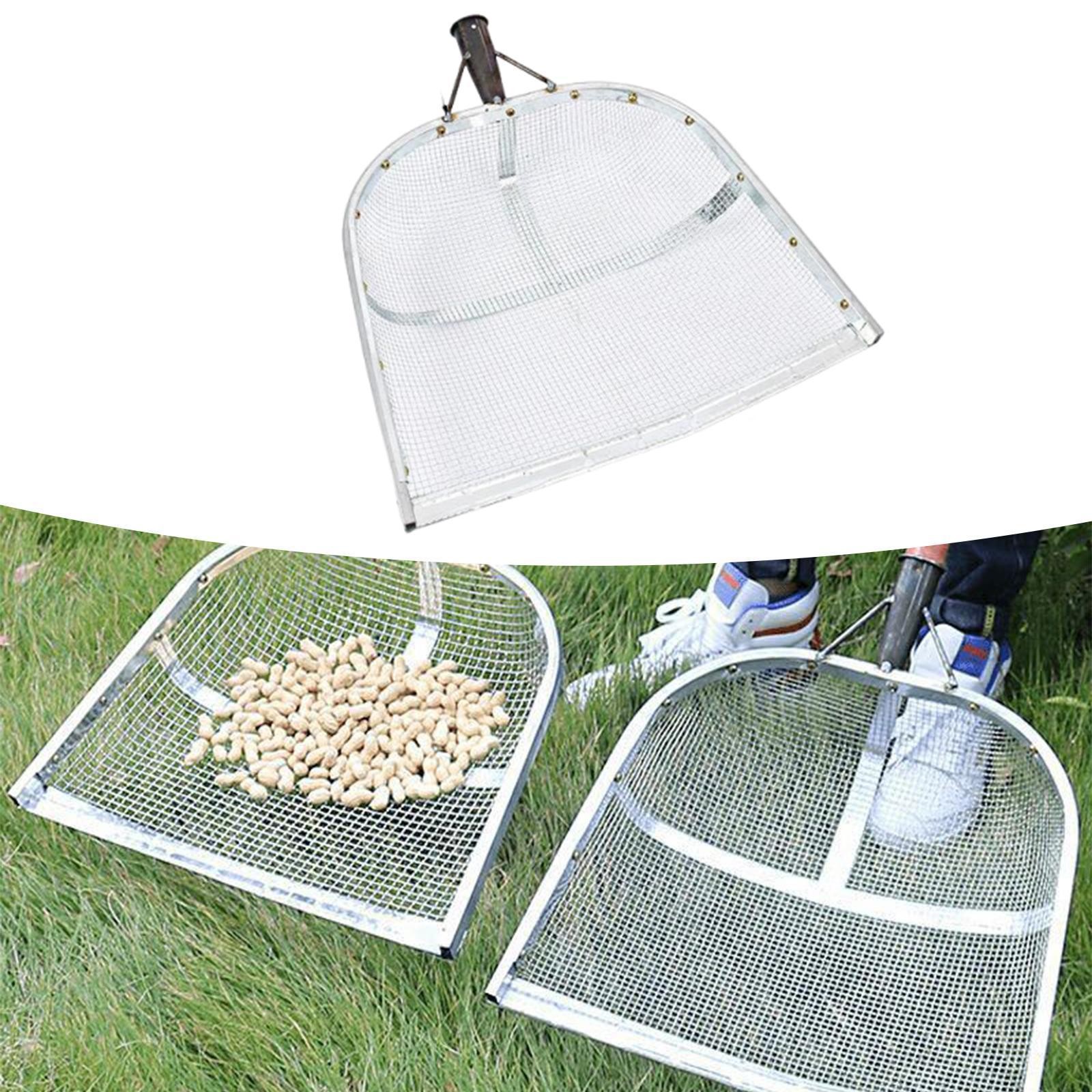 Galvanized Iron Agricultural Grain Sifter Sturdy Soil Sieve Tool for Sifting