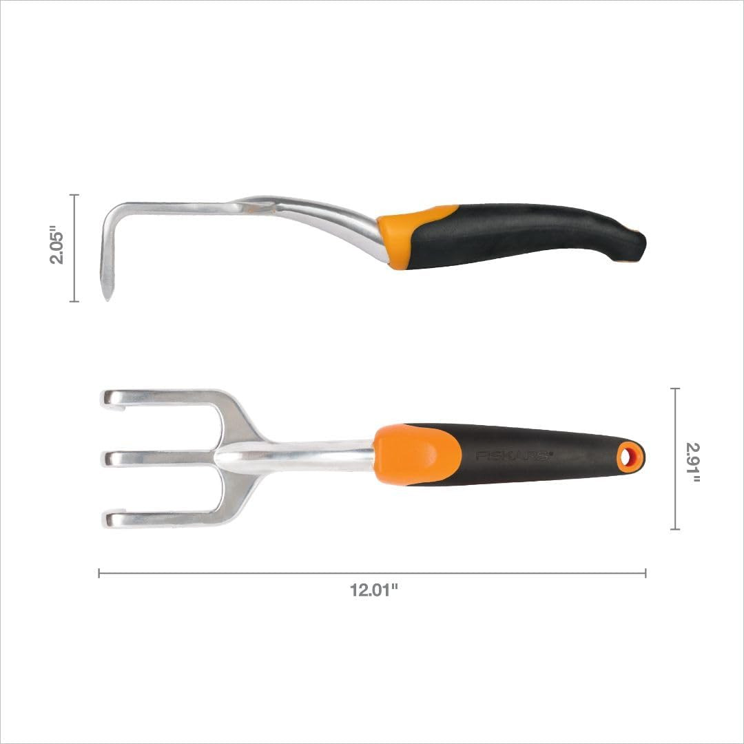 Fiskars Ergo Cultivator for Digging, Aerating Soil and Weeding Garden Tool
