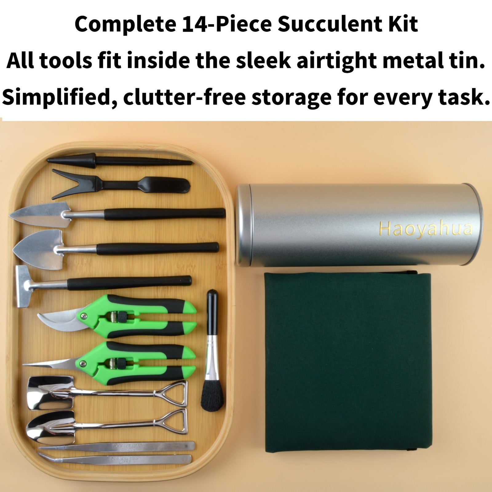 14-Piece Succulent Tool Set Mini Hand Transplanting for Miniature Gardening