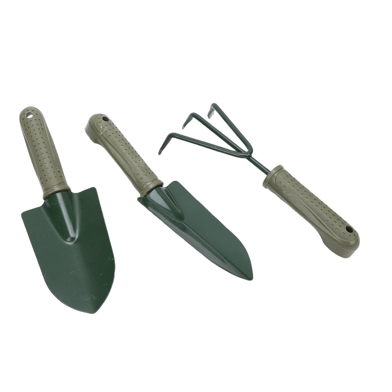 NEW 3 Prong Garden Rake Sturdy Ergonomic Shovel For Gardening