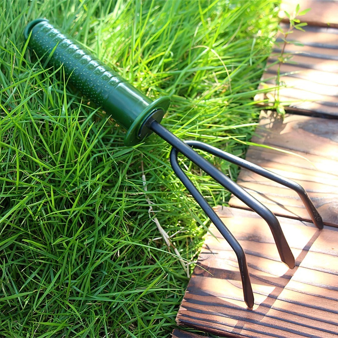 4pcs Garden Tools Set Trowel Rake Shovel Heavy Duty Metal Outdoor Ergonomic Kit