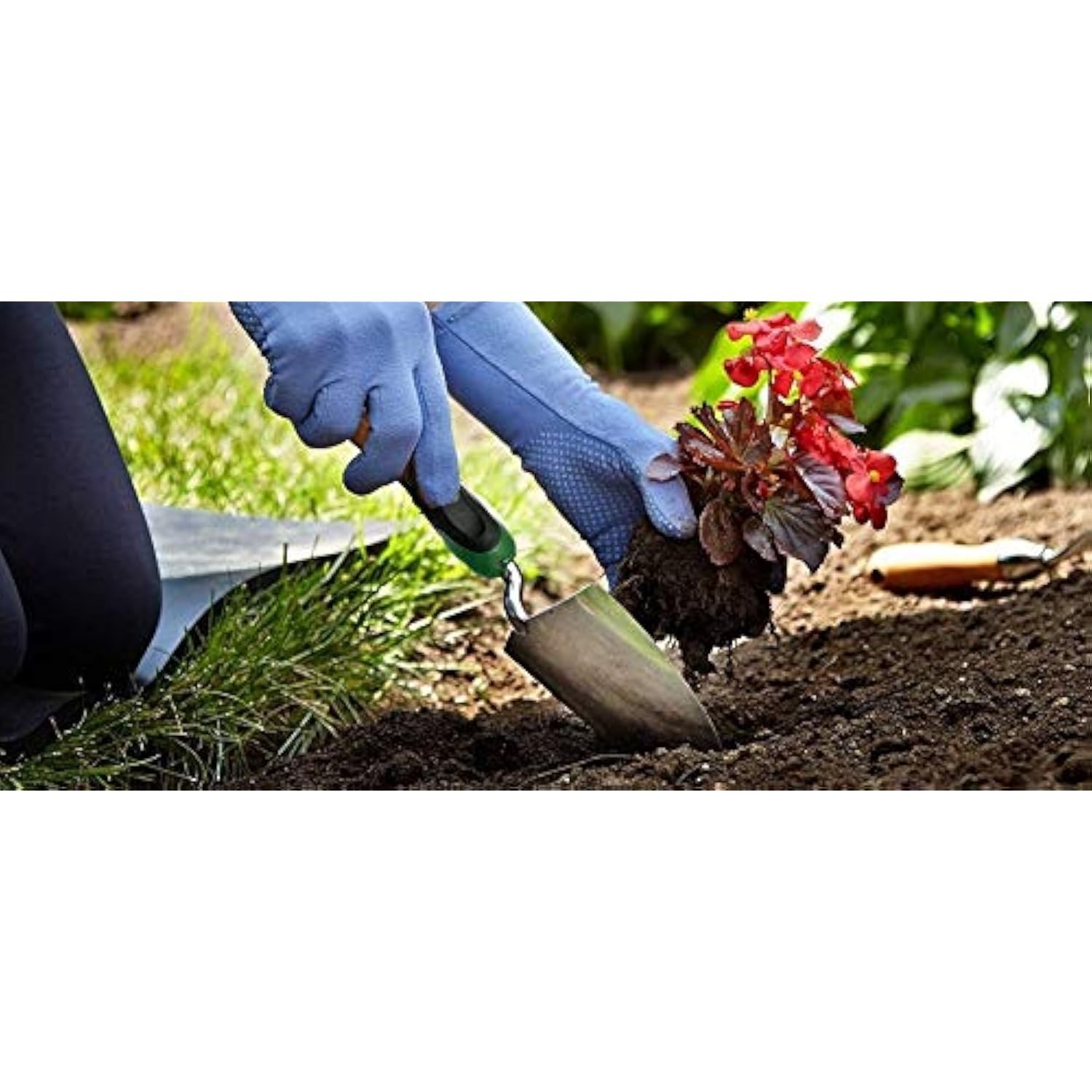 Bend-Proof Garden Trowel, Heavy Duty Stainless Steel Hand Shovel with Comfort Gr