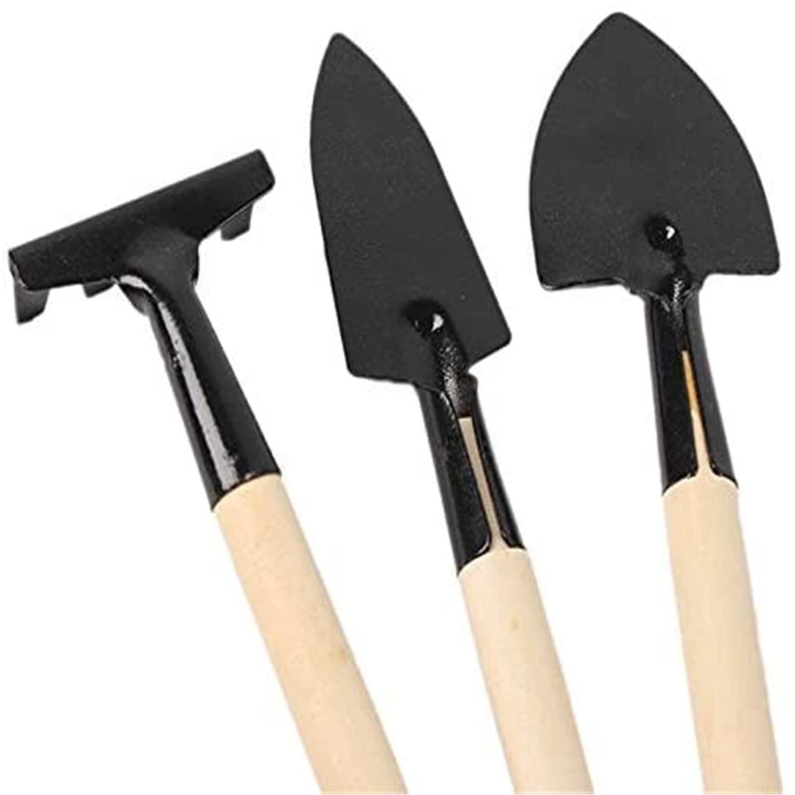 6 Pcs Garden Tools Mini Gardening Kit Plant Potted Flower Gadget Wooden Handles
