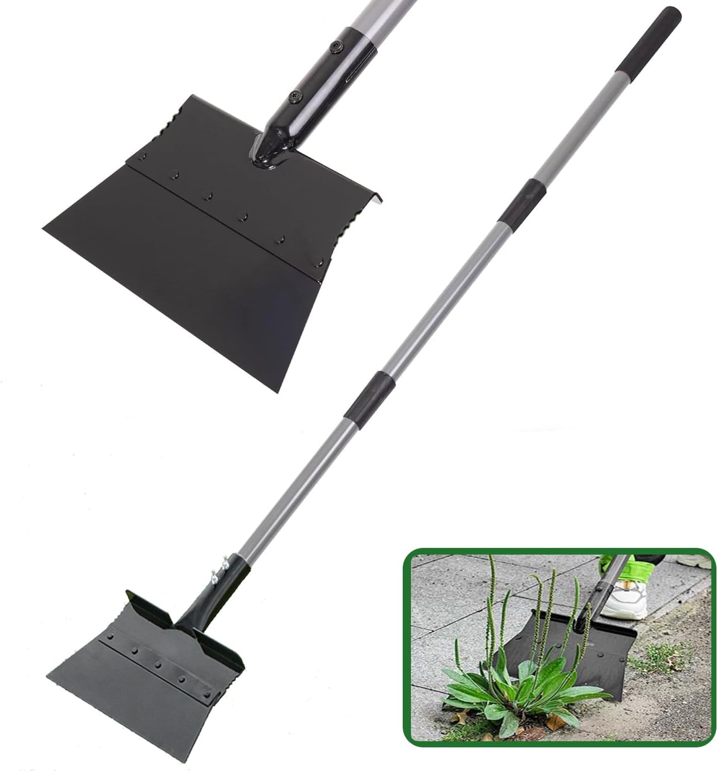Long Handle Multifunctional Cleaning Scraper Shovel,Heavy Duty Garden Tool