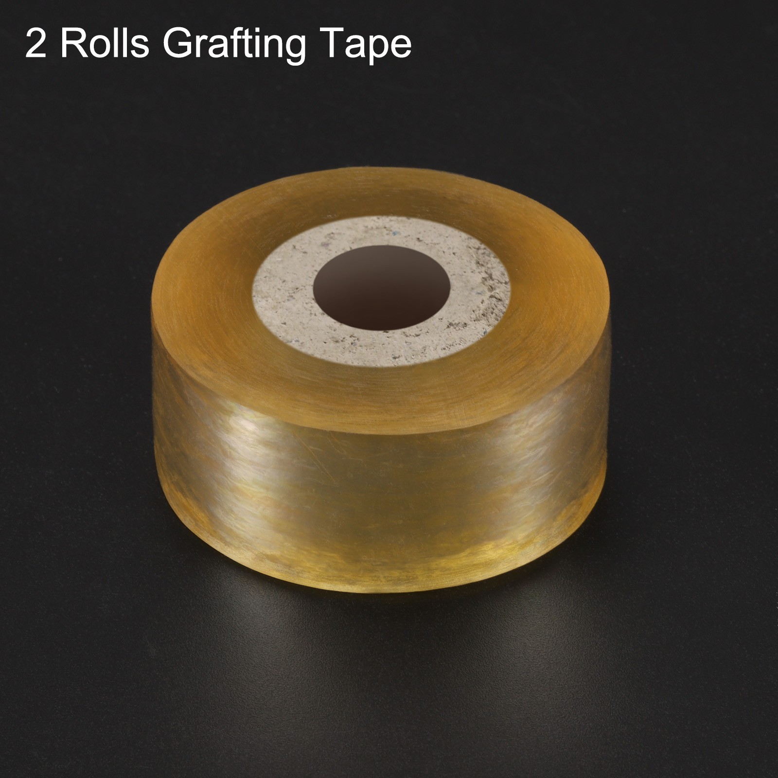 2pcs Fruit Tree Grafting Tape 2.5CM x 100M PVC Grafting Film for Plants, Yellow