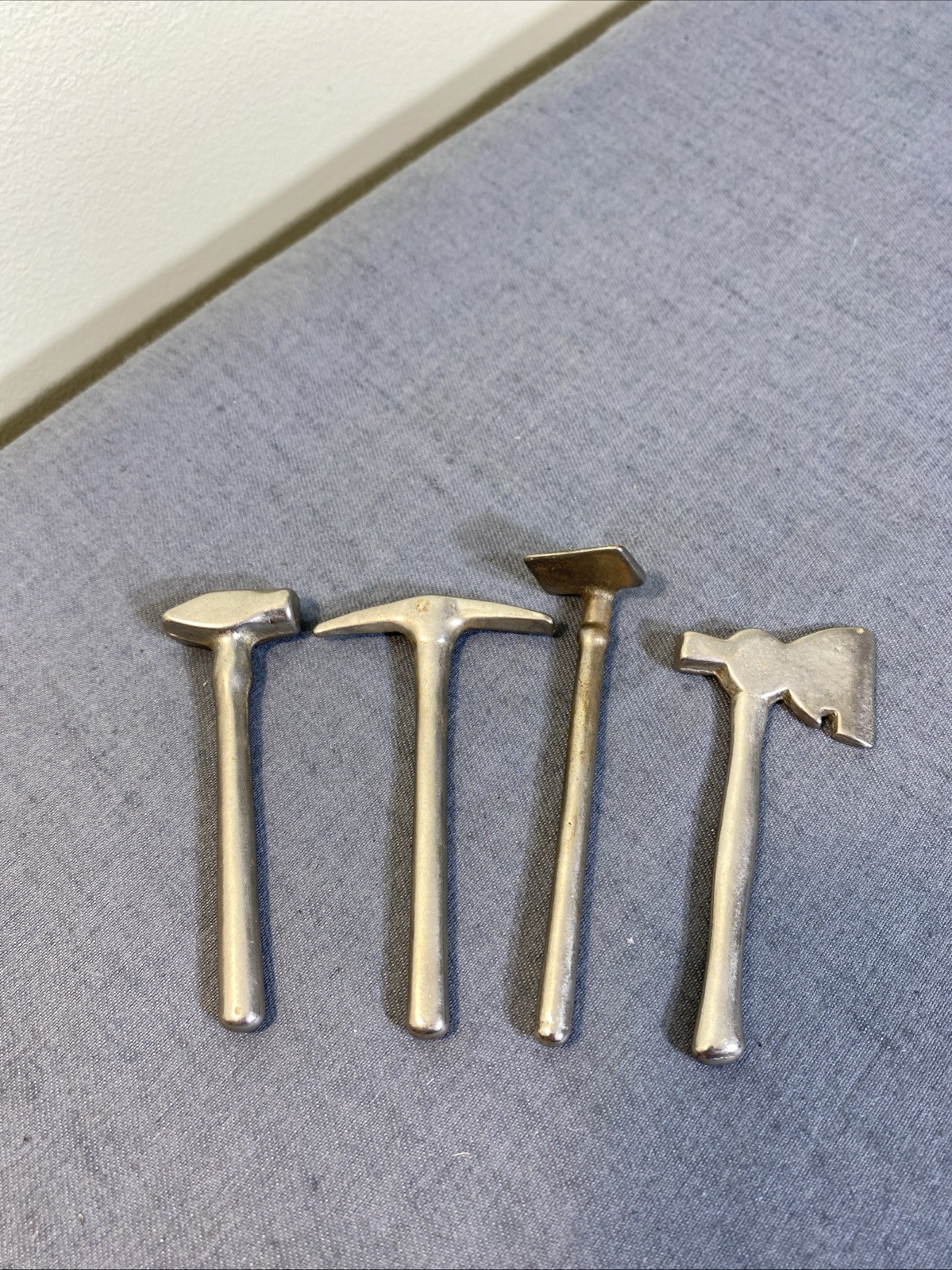Vintage Miniature Tools Metal 3″ Ax Pick Hoe Maul Fairy Zen Garden Dollhouse