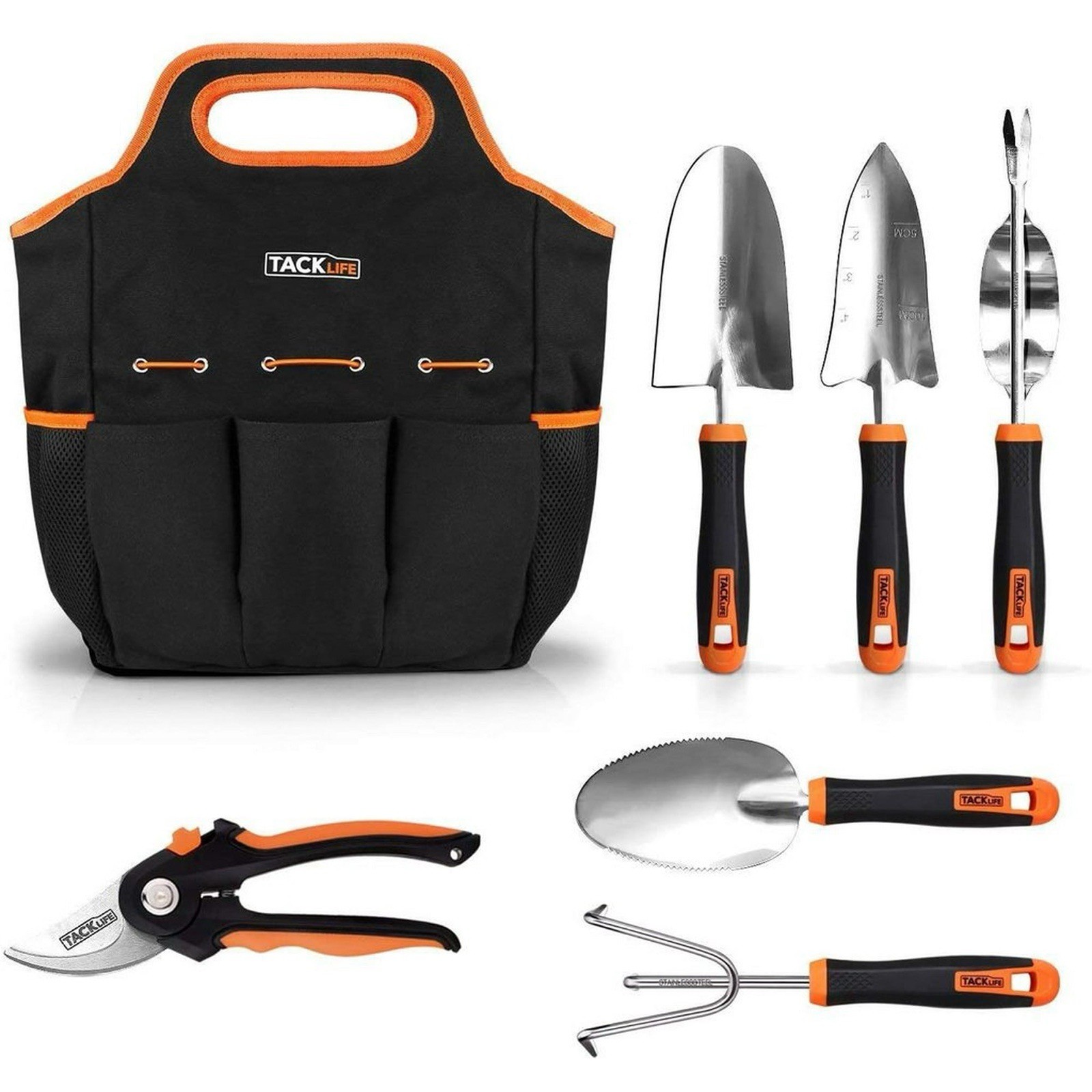 7 Piece Stainless Steel Heavy Duty Garden Tools Se
