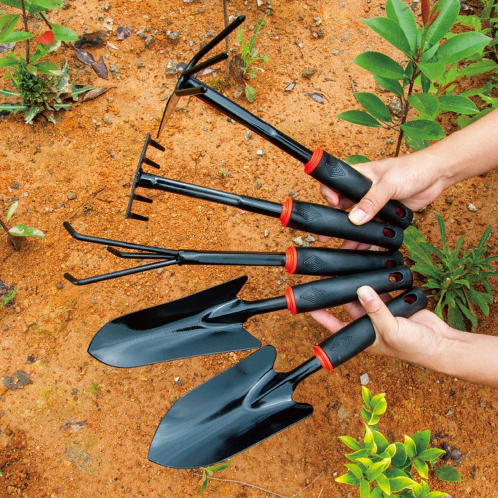 Multifunctional Iron Shovel, Hoe & Rake Gardening Planting, Digging Weeding Tool