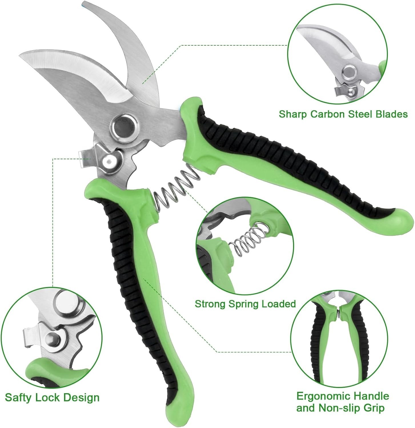 Gardening Tools Set with good quality handles, Heavy Duty Garden Tool Set