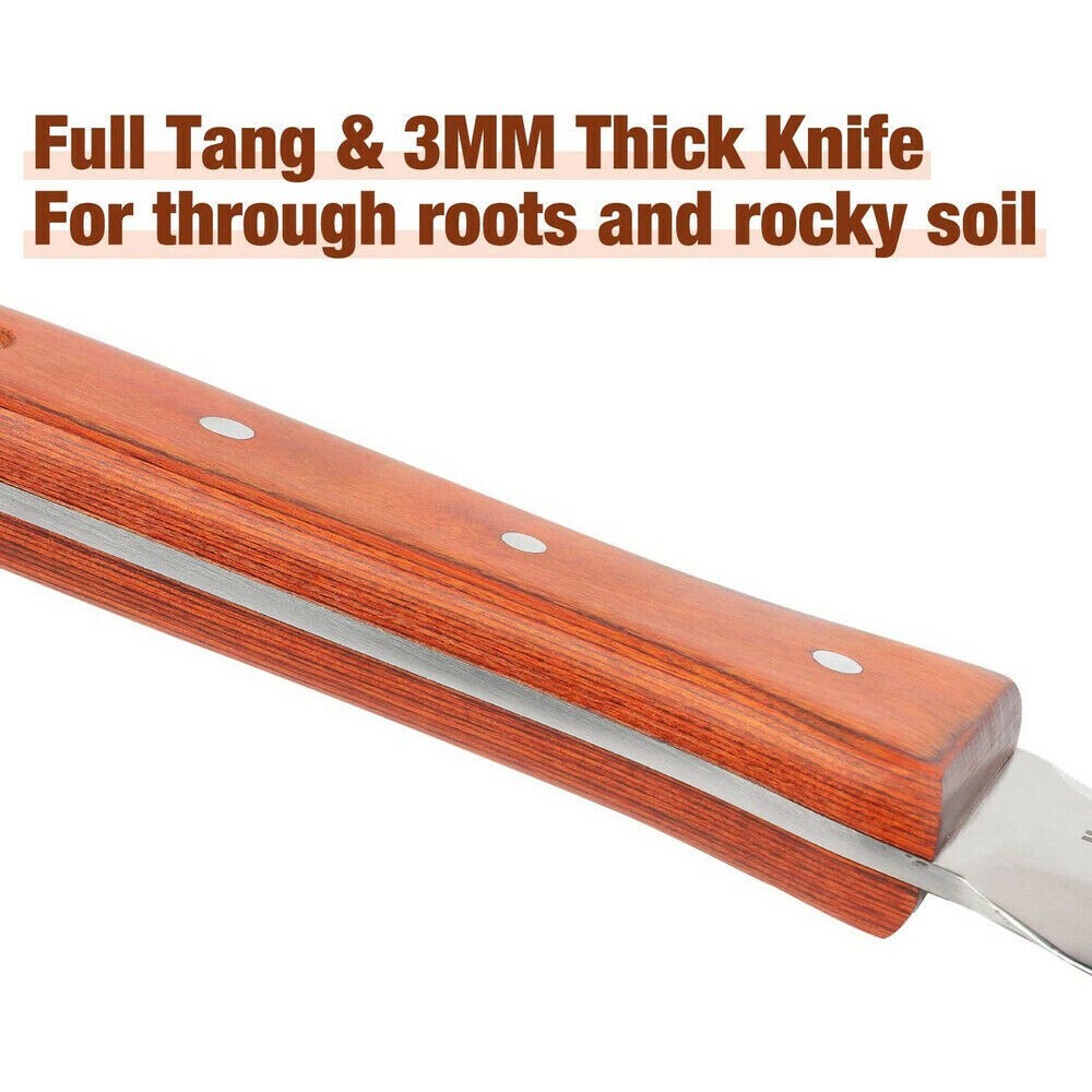 HAUSHOF Hori Hori Garden Knife Digging & Weeding Tools Full-Tang w/Oxford Sheath