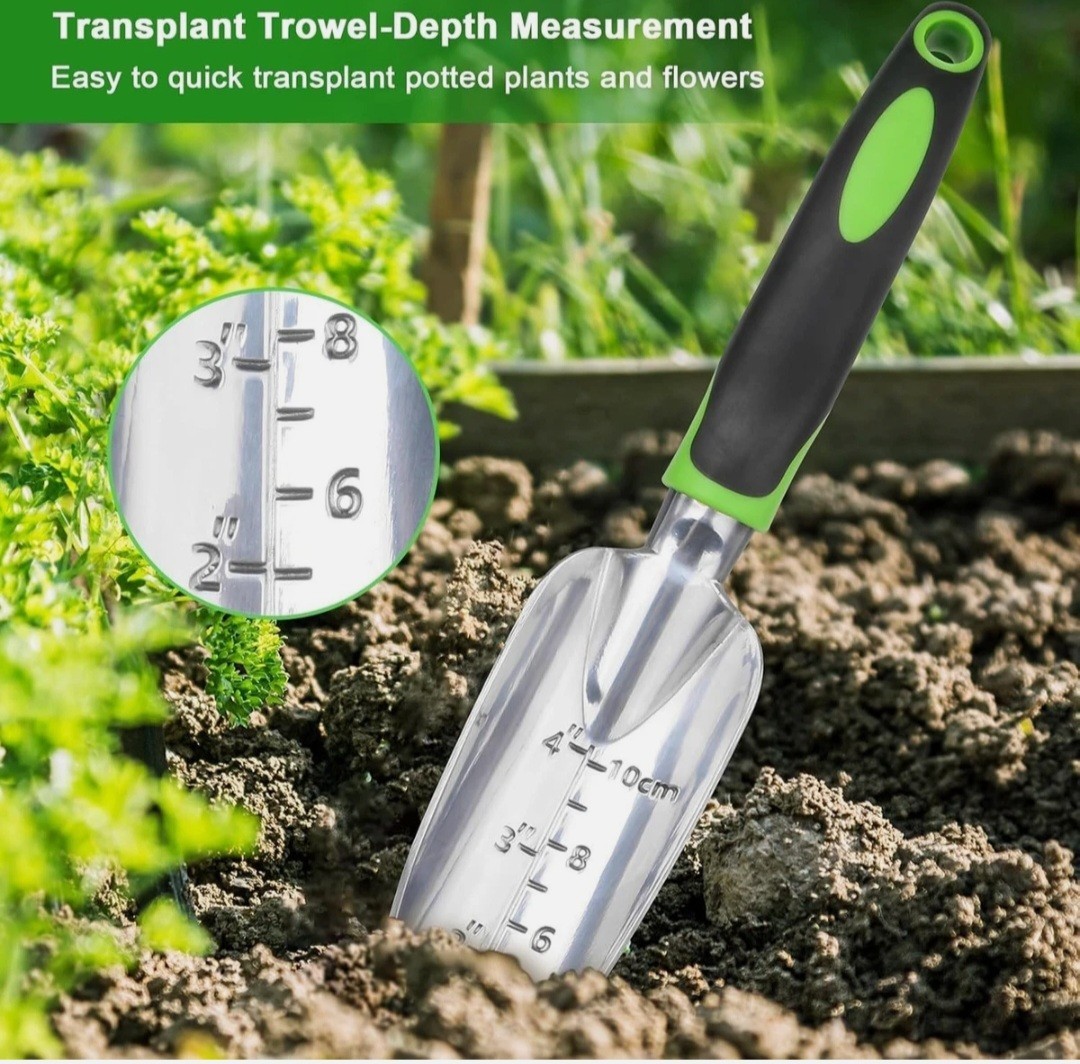 Ergonomic 3-Piece Gardening Tools Set for Stress-Free Gardening – Easy to Clean