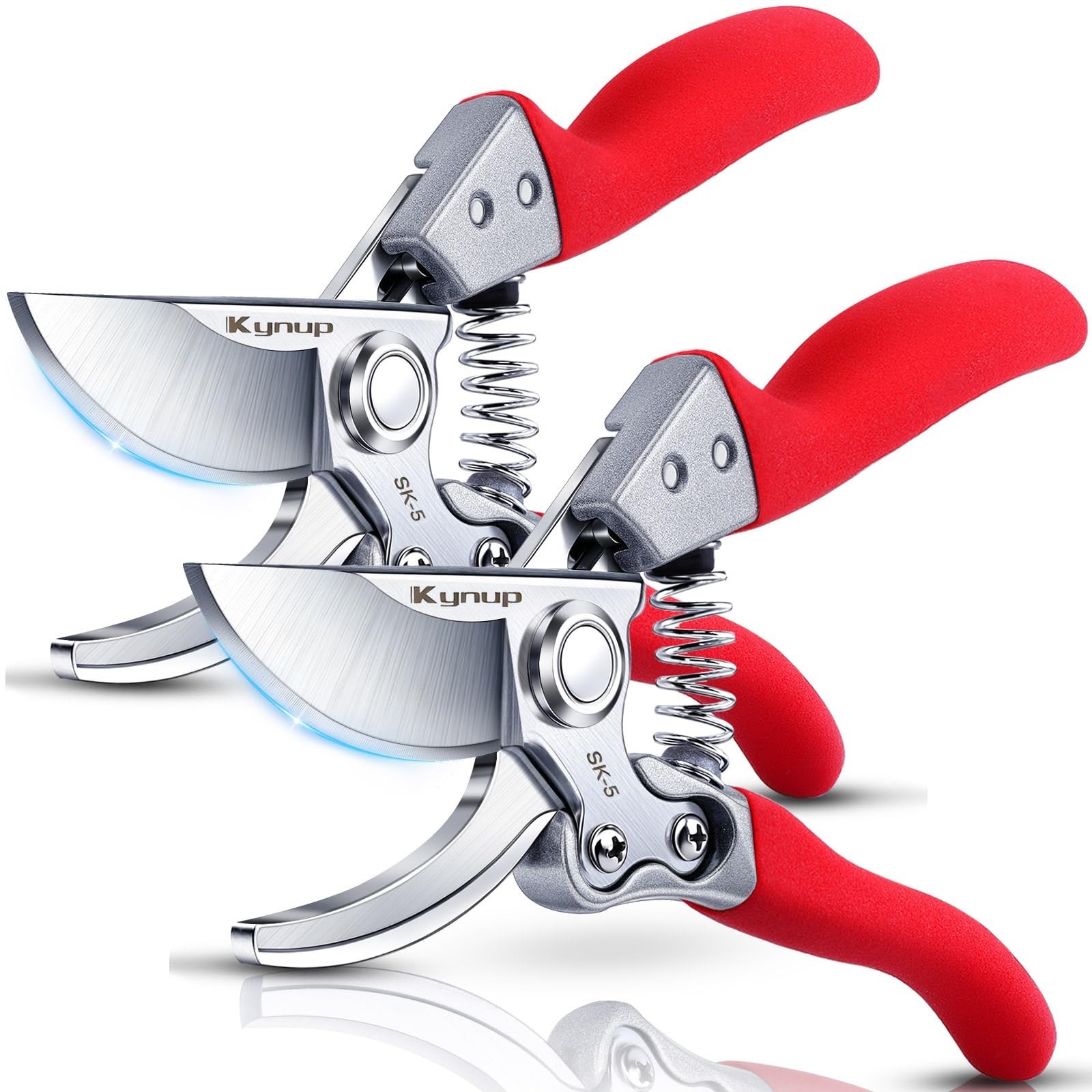 Kynup 2Packs Pruning Shears for Gardening, Garden Shears Scissors Heavy Duty,…