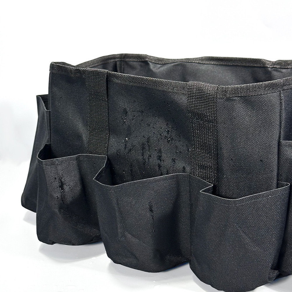 Tool Storage Bag for Gardeners and For Car Detailers 45x30x21cm Black Oxford