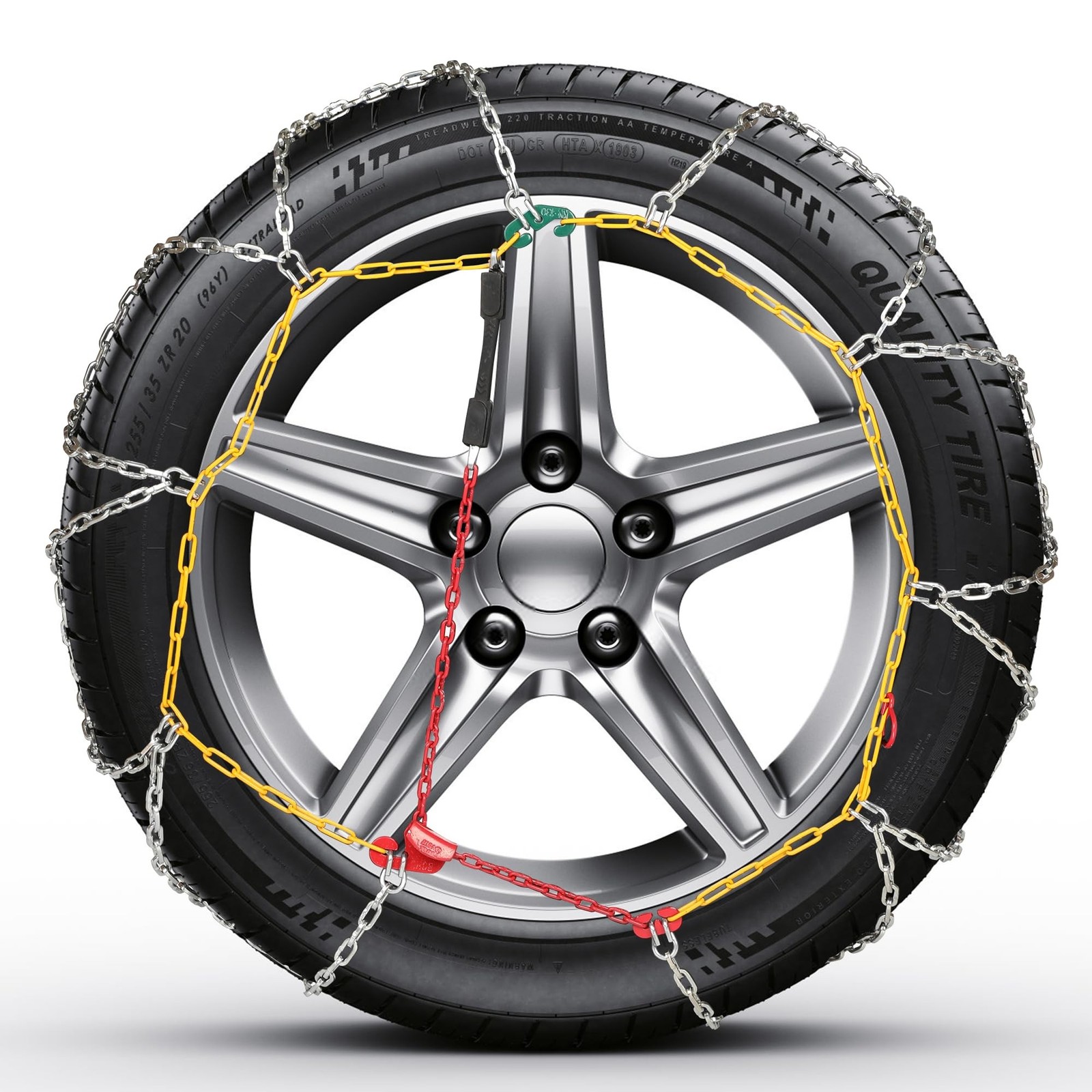 COCO BIRD Snow Chains, Wear-Resistant High Carbon Steel Anti Slip Tire Chain …