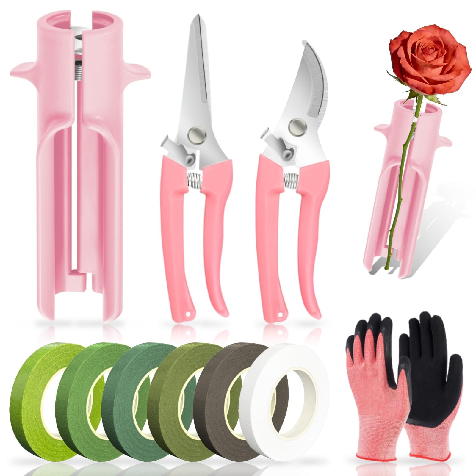 Rose Thorn Stripper Tool Set Flower Thorn Remover for Weddings & Home Use