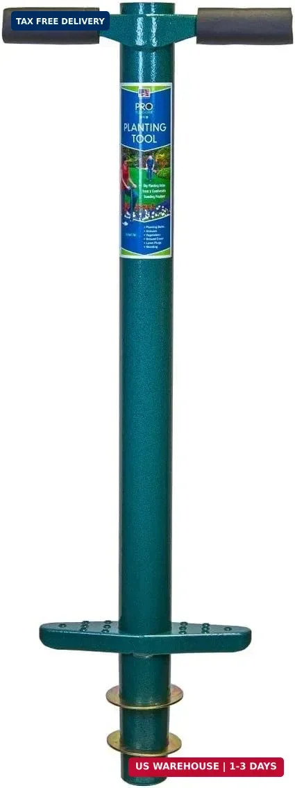 ProPlugger 5-IN-1 Lawn Tool and Garden Tool, Bulb Planter, Weeder, Sod Plugger,