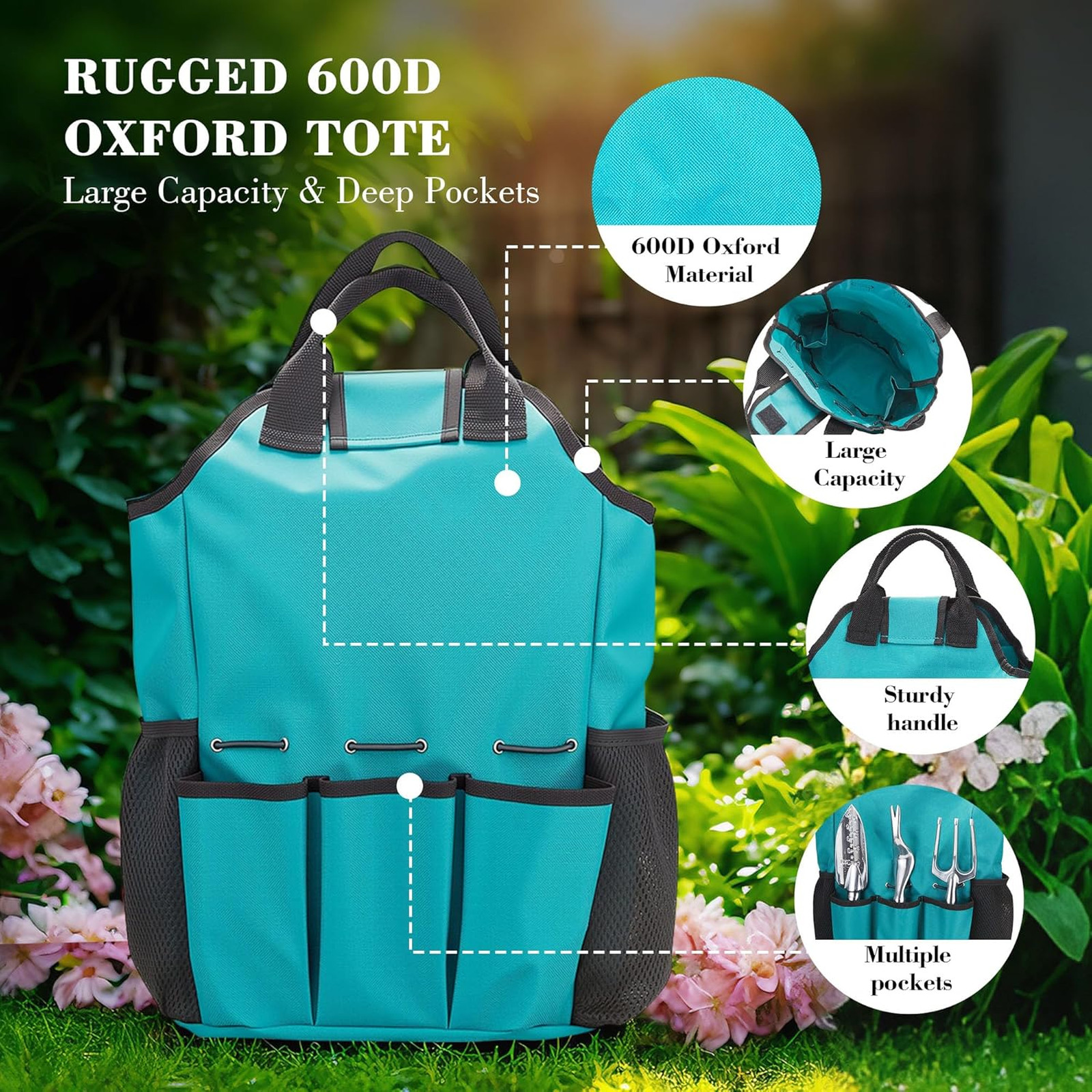 Garden Tool Set with Heavy-Duty Aluminum Hand Tools 11 Piece Gardening Supplies