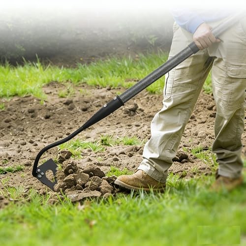 70 Inch Garden Hoe, Heavy Duty Metal Weeding Hoe Tool for Standing, 70 Inches
