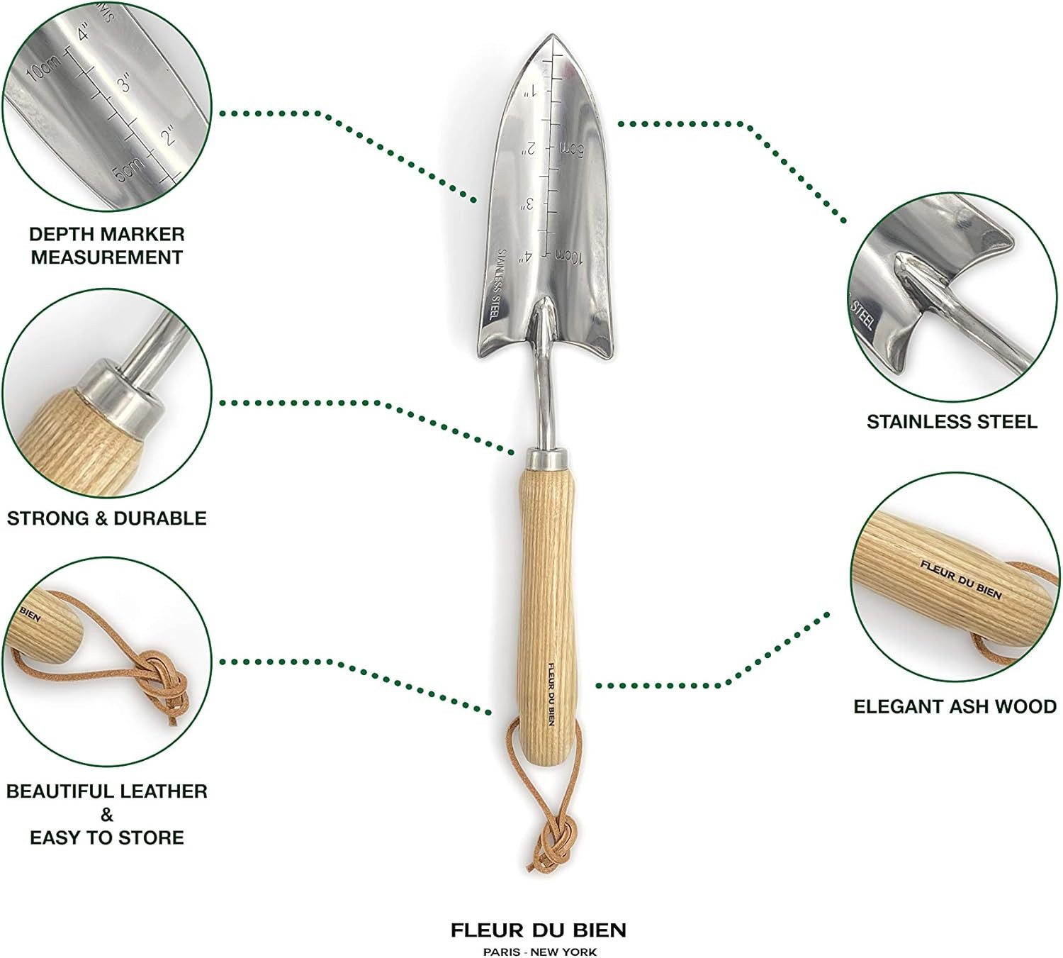 Deluxe 6-Piece Stainless Steel Garden Tool Set with Tote & Pruner