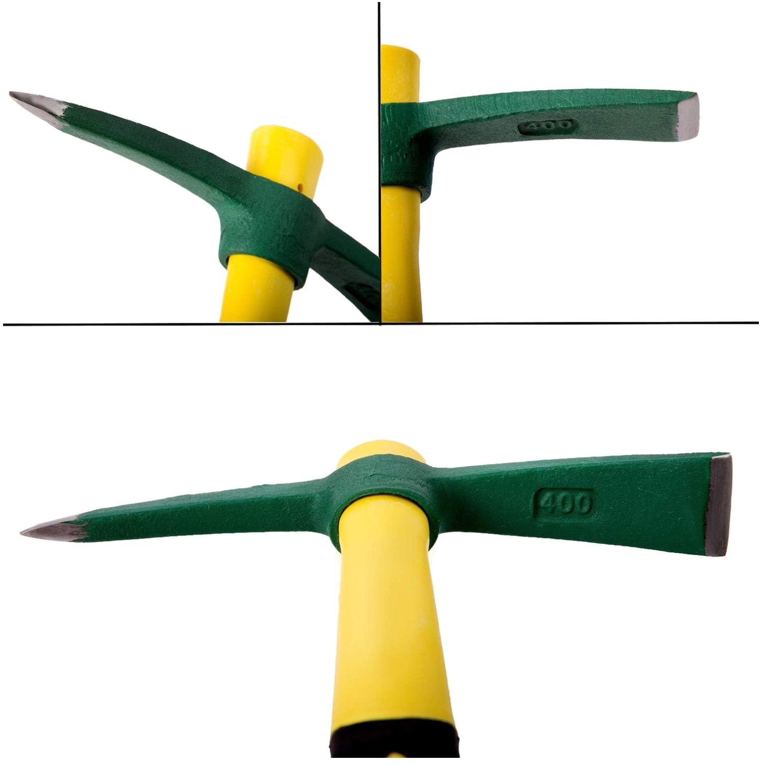 15 Inch Garden Pick Axe with Fiberglass Handle