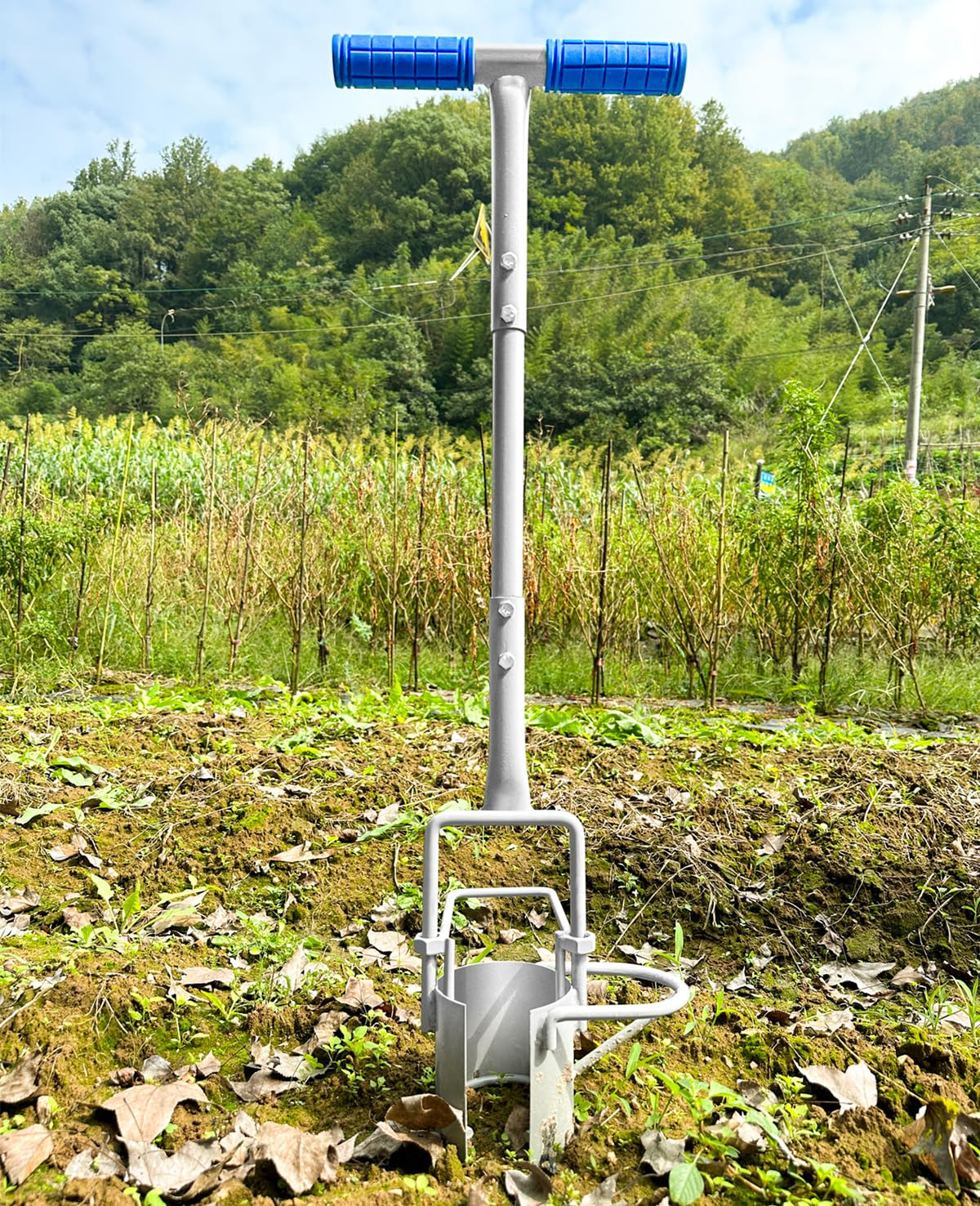 Updated Bulb Planter Long Handle for Digging, 5-in-1 Lawn and Garden Tool, We…