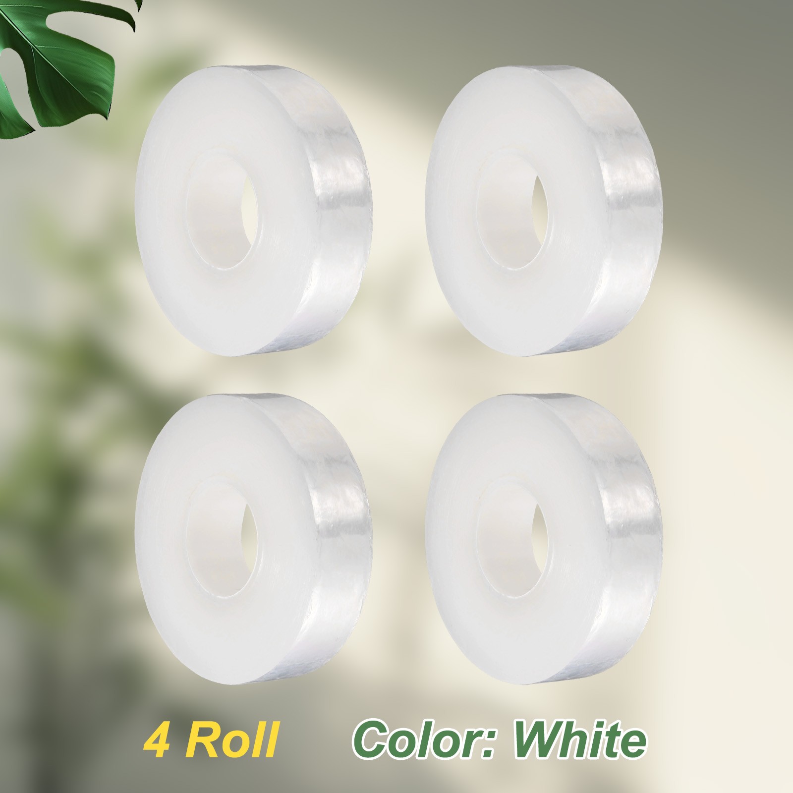 4pcs Fruit Tree Grafting Tape 2CM x 200M PE Grafting Film for Plant, White
